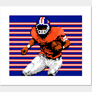 Denver Pixel Running Back Posters and Art